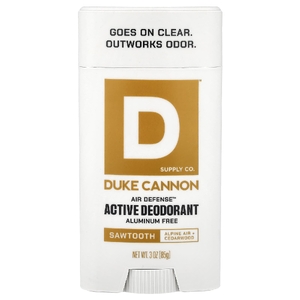 Duke Cannon Supply Co., Air Defense™, активный дезодорант, без алюминия, пилообразная форма, 85 г (3 унции)