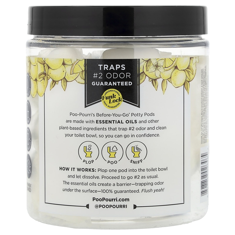 Poo-Pourri, капсулы для унитаза Before-You-Go®, классический цитрус, 20 капсул, 230 г