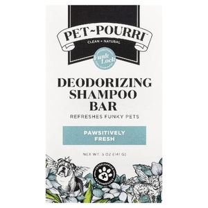 Poo-Pourri, Pet-Pourri ™, дезодорирующее твёрдое мыло-шампунь для домашних животных, Pawsitively Fresh, 141 г