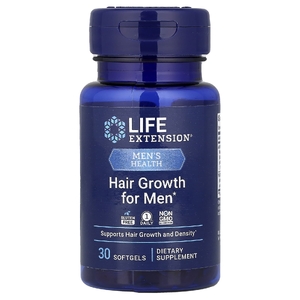 Life Extension, Men's Health, средство для роста волос для мужчин, 30 капсул