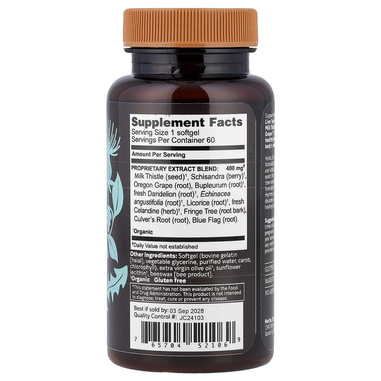Herbs Etc., Liver Tonic™, 60 капсул