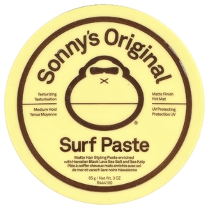 Sun Bum, Sonny's Original Surf Paste, матовая паста для укладки волос, средней фиксации, 85 г (3 унции) (Товар снят с продажи) 