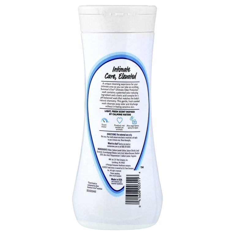 Summer's Eve, Ultimate Odor Protection™, очищающий кондиционер для ежедневного использования, легкая свежесть, 444 мл (15 жидк. унций)