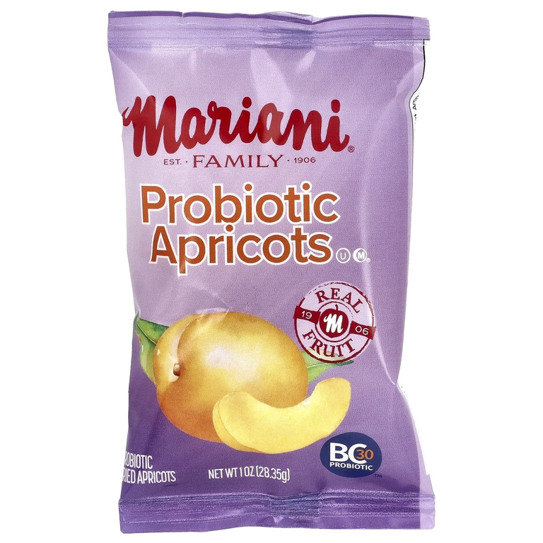 Mariani, пробиотики и абрикосы, 8 пакетиков по 28,25 г (1 унции)