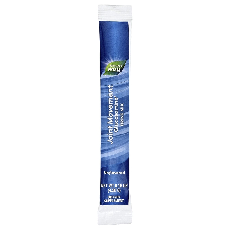 Nature's Way, Joint Movement Glucosamine®, смесь для приготовления напитков, с повышенной силой действия, без ароматизаторов, 20 пакетиков по 4,56 г (0,16 унции)