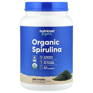 Nutricost, органическая спирулина, без добавок, 907 г (32,4 унции)