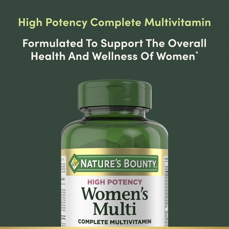 Nature's Bounty, Multi, полноценный мультивитаминный комплекс для женщин, высокая эффективность, 120 капсул