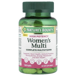 Nature's Bounty, Multi, полноценный мультивитаминный комплекс для женщин, высокая эффективность, 120 капсул