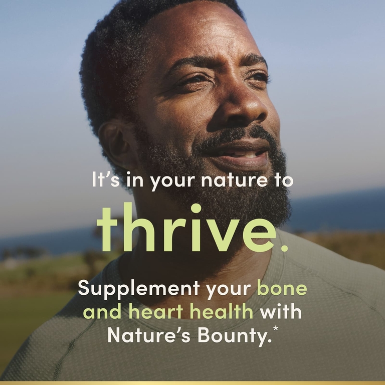 Nature's Bounty, витамины K2 и D3, 60 растительных капсул
