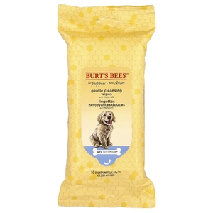 Burt's Bees, нежные очищающие салфетки с пахтой, для щенков, 50 шт.
