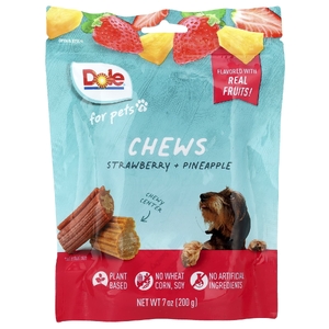 Dole for Pets, жевательные таблетки с клубникой и ананасом, 200 г (7 унций) (Товар снят с продажи) 