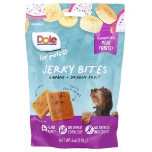 Dole for Pets, Jerky Bites, со вкусом банана и питайи, 170 г (6 унций) (Товар снят с продажи) 