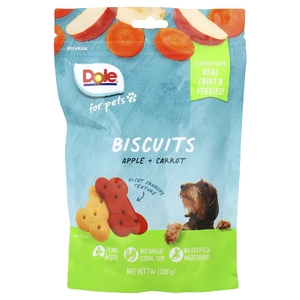 Dole for Pets, печенье, яблоко и морковь, 200 г (7 унций) (Товар снят с продажи) 