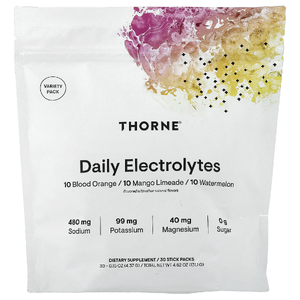 Thorne, ежедневные электролиты, набор разных вкусов, 30 пакетиков по 4,37 г (0,15 унции)