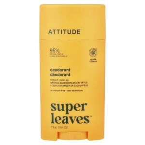 ATTITUDE, Super Leaves™, дезодорант-стик, цветок апельсина и эвкалипт, 75 г (2,64 унции) (Товар снят с продажи) 