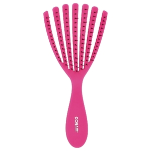Conair, Detangle Delight™, расческа для вьющихся и волнистых волос, розовый, 1 шт.