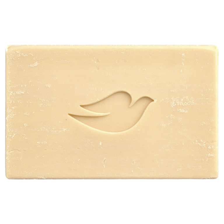 Dove, очищающее кусковое мыло, растительное молоко, молоко с куркумой и лимонная капля, 5 унций