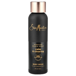 SheaMoisture, успокаивающий и очищающий гель для душа, африканское черное мыло, 532 мл (18 жидк. унций)