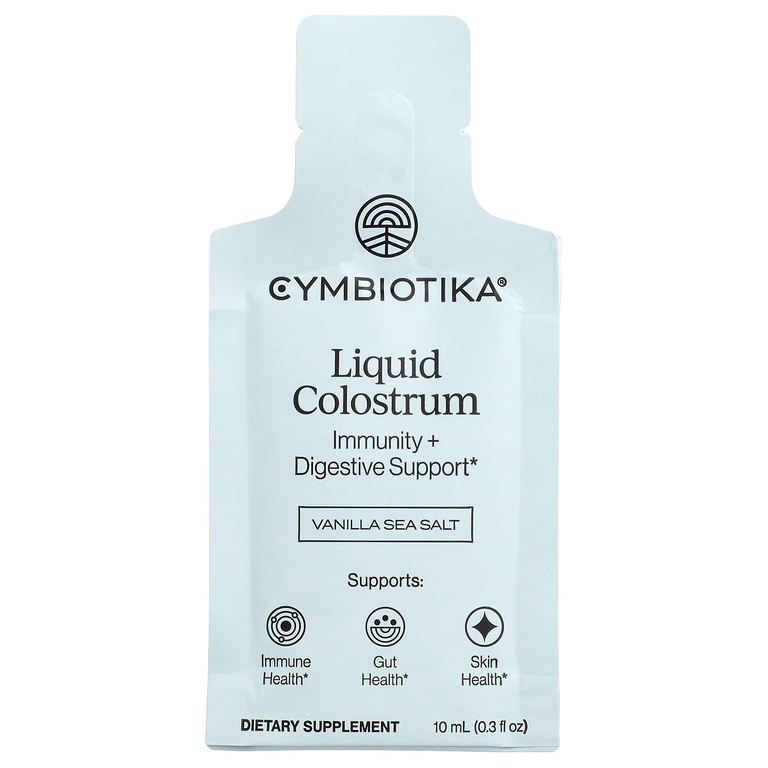 Cymbiotika, молозиво, ваниль и морская соль, 26 пакетиков по 10 мл (0,3 жидк. унции)
