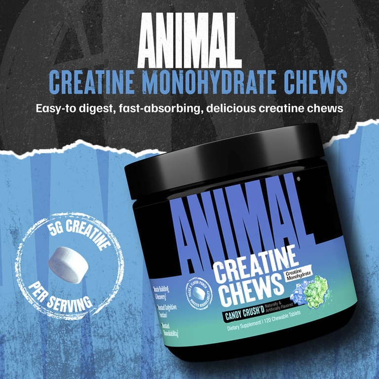 Animal, Creatine Chews, жевательная конфета, 120 жевательных таблеток