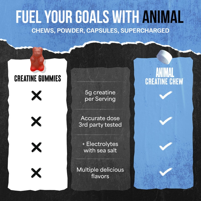 Animal, Creatine Chews, жевательная конфета, 120 жевательных таблеток