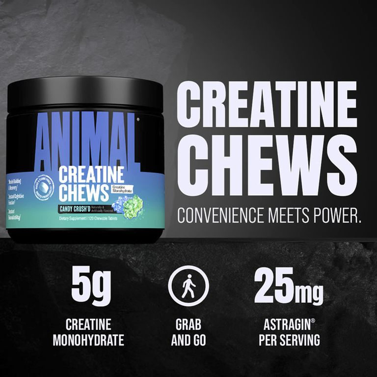 Animal, Creatine Chews, жевательная конфета, 120 жевательных таблеток