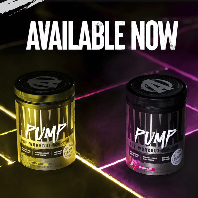 Animal, Pump™, предтренировочный комплекс без стимуляторов, со вкусом лимона, 442 г (15,59 унции)