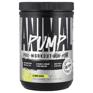 Animal, Pump™, предтренировочный комплекс без стимуляторов, со вкусом лимона, 442 г (15,59 унции)