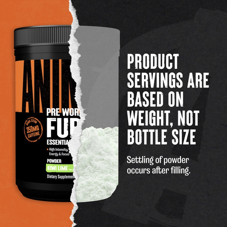 Animal, Fury® Essentials, предтренировочный комплекс, киви и лайм, 510 г (17,98 унции)