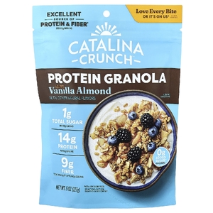 Catalina Crunch, протеиновая гранола, со вкусом ванили и миндаля, 227 г (8 унций)