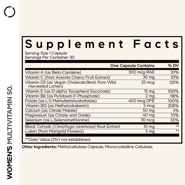 Codeage, Multivitamin 50, мультивитамины для женщин, 30 растительных капсул