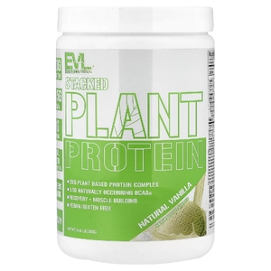 EVLution Nutrition, комплексный растительный протеин, со вкусом натуральной ванили, 300 г (0,66 фунта)