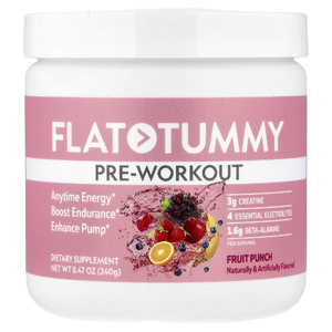 Flat Tummy, предтренировочный комплекс, фруктовый пунш, 240 г (8,47 унции)