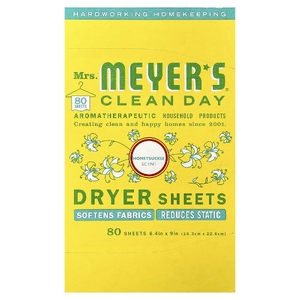Mrs. Meyers Clean Day, салфетки для сушки волос, жимолость, 80 шт.