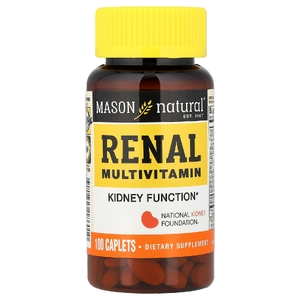 Mason Natural, мультивитамины для почек, 100 капсул