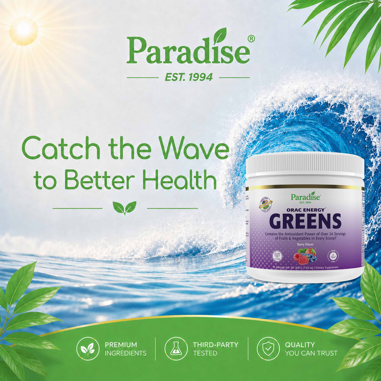 Paradise Herbs, ORAC Energy® Greens, со вкусом ягод, 200 г (7,05 унции)
