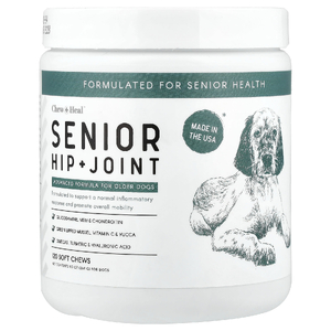 Chew + Heal, Senior, добавка для бедер и суставов, для собак, 120 жевательных таблеток, 264 г (9,3 унции)