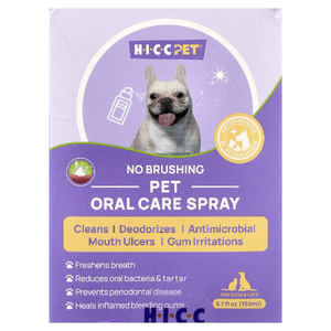 HICC Pet, спрей для ухода за полостью рта, для собак и кошек, 150 мл (5,1 жидк. унции)