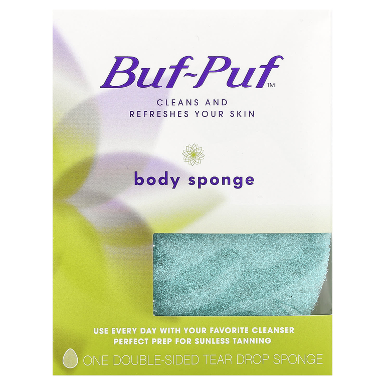 Buf Puf, спонж для тела, 1 двухсторонний спонж в виде слезы