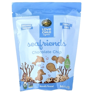 Love Child Organics, Nature's Path, Sea Friends™, печенье с шоколадной крошкой, 140 г (4,9 унции)