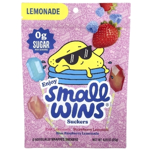Enjoy Small Wins, Suckers, лимонад, 12 шт., 120 г (4,23 унции)