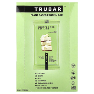 Trubar, протеиновый батончик на растительной основе, взбитый с лаймом, 12 батончиков по 50 г (1,76 унции)