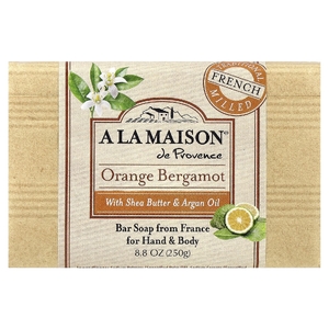 A La Maison de Provence, кусковое мыло для рук и тела, с ароматом апельсина и бергамота, 250 г (8,8 унции) (Товар снят с продажи) 