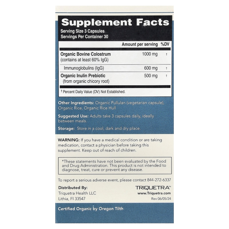 Triquetra Health, C-Strum®, комплекс для молозива, 90 капсул (Товар снят с продажи) 