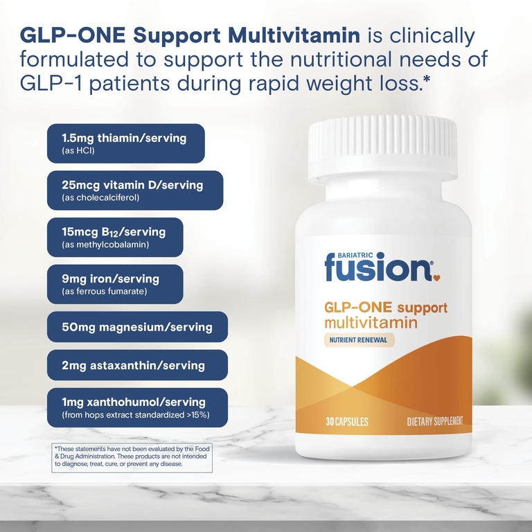 Bariatric Fusion, GLP-One Support, мультивитамины для поддержки, 30 капсул