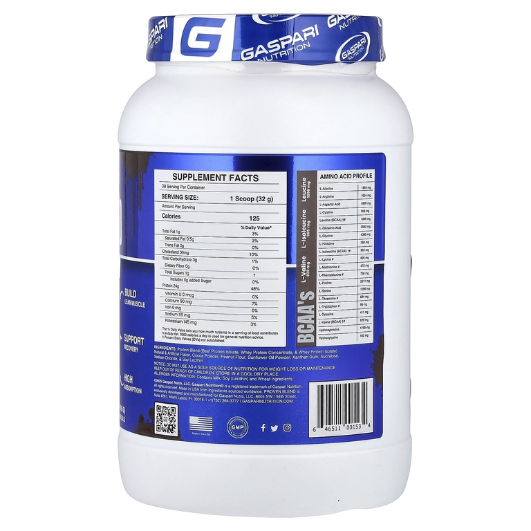 Gaspari Nutrition, Proven Blend, протеин из разных источников, шоколад и арахисовая паста, 896 г (2 фунта)