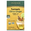 VAHDAM India, Infusions, травяной чай, куркума и имбирь, без кофеина, 18 пакетиков для заваривания, 32,4 г (1,14 унции)