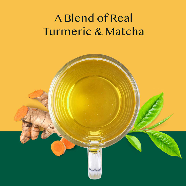 VAHDAM India, Infusions, травяной чай, куркума и матча, 18 пакетиков для заваривания, 27 г (0,95 унции)
