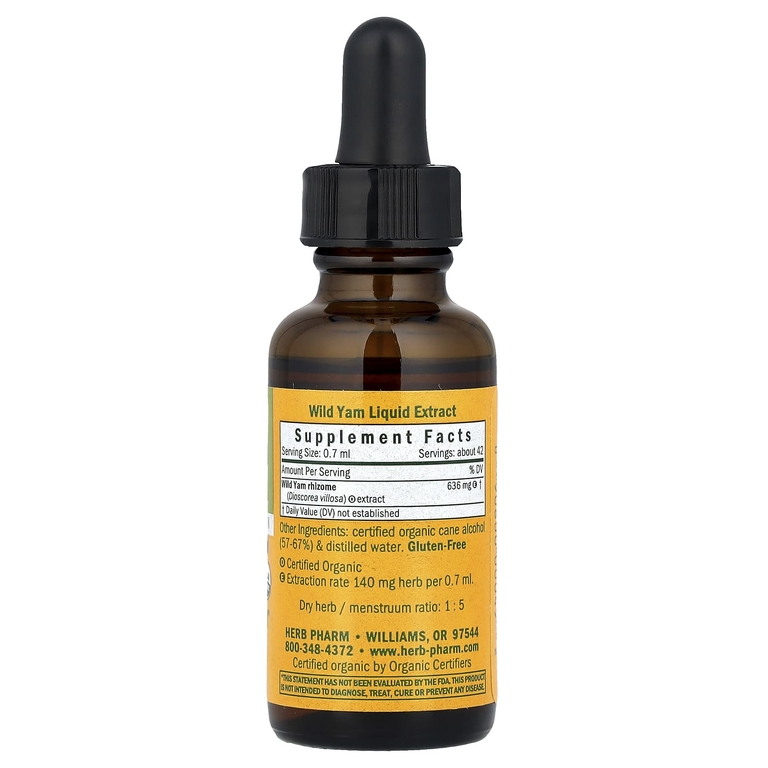 Herb Pharm, дикий ямс, 30 мл