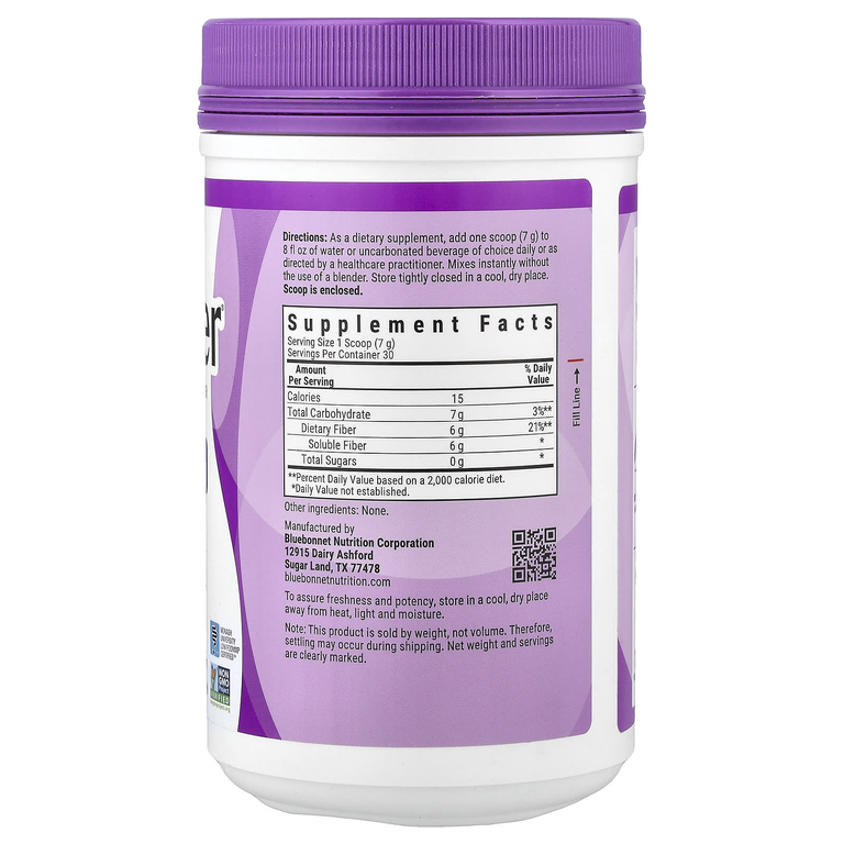 Bluebonnet Nutrition, Sunfiber®, пребиотическая растворимая клетчатка, 210 г (7,4 унции)